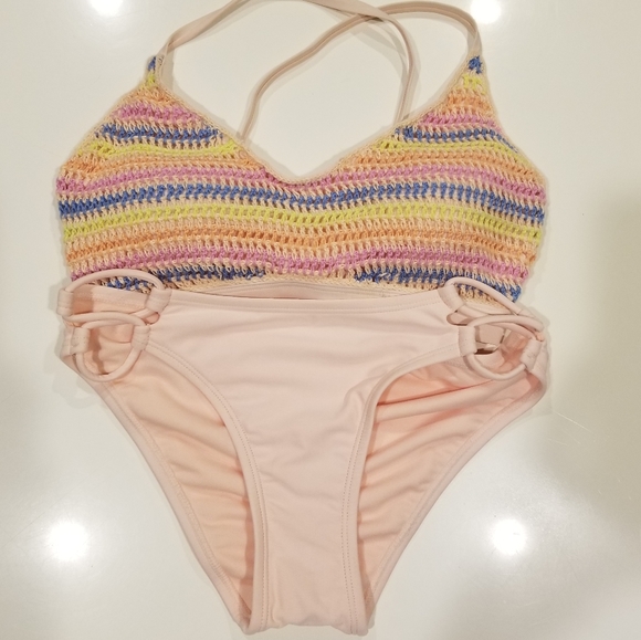 Xhilaration Other - SOLD/Brand New Xhilaration Pink & Pastel Knit Bikini